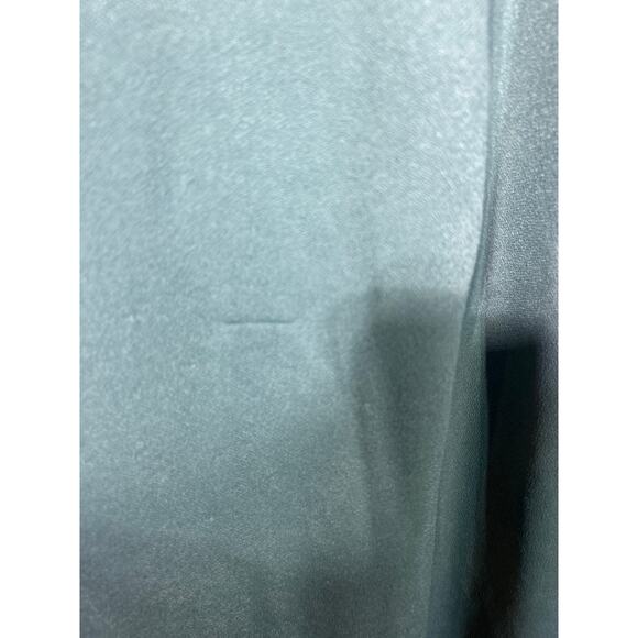 Birdy Grey Dress 1X Curve Hannah Empire V Neck Flutter Sleeve Green Crepe - Picture 4 of 9